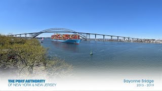 Bayonne Bridge Construction TimeLapse [upl. by Inavoy]