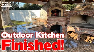 Building An Outdoor Kitchen With a Wood Fired Oven and BBQ  Part 15  Granite Countertop Install [upl. by Bailar]