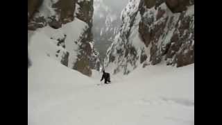 Dolomites steep skiing  Val Scura del Sassongher [upl. by Stefanac]