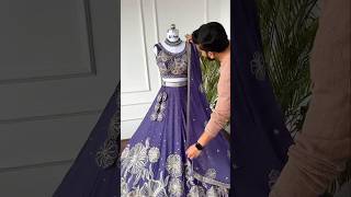 Lehenga Making Process  Rosy Purple Real Mirror work Designer Lehenga choli for Wedding lehenga [upl. by Nahaj]