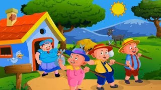 Learn english through story impara linglese per bambini The three little pigs story [upl. by Ehcsrop189]