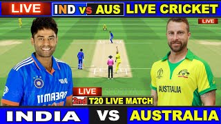 Live IND Vs AUS 2nd T20 Match  Live Scores amp Commentary  India Vs Australia  1st Innings [upl. by Bowes]