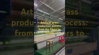 Artificial grass production process from fibers to tufting process [upl. by Akirahs]