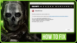 MW2 DIRECTX ERROR FIX 2023  Fix COD MW2 Directx Encountered An Unrecoverable Error [upl. by Ettelrac]