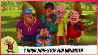 1 Hour NonStop Fun Unlimited  Motu Patlu  मोटू पतलू [upl. by Sharp]