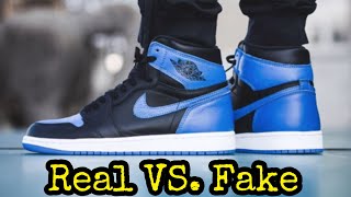 BEST Real vs Fake  Jordan 1 “Royal 2017” [upl. by Avictor]