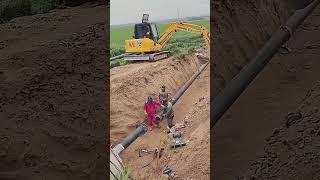 Underground natural gas pipeline connection process [upl. by Avlis]