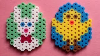 Perler Bead Easter Eggs Tutorial [upl. by Albur432]