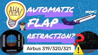 Avoid overspeed when heavy Automatic flap retraction Airbus 320 321 explained in 60 secs EN [upl. by Atil]