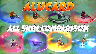 Alucard All Skin MLBB Comparison 2022 Edition [upl. by Hadsall]