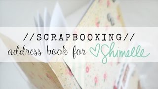 scrapbooking address book video tutorial for Shimellecom [upl. by Even645]