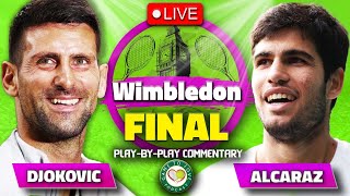 DJOKOVIC vs ALCARAZ  Wimbledon 2023 Final  LIVE Tennis PlaybyPlay Stream [upl. by Rimaj]