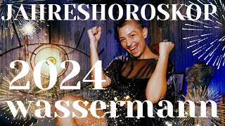 WASSERMANN 2024 JAHRESHOROSKOP  eine astrologische Energievorschau für ein erfolgreiches 2024 [upl. by Yrgoerg]