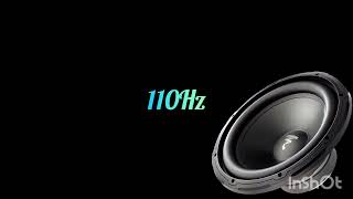 Onda senoidal 110Hz Subwoofer JBL Klipsch SVS Jamo Boston Paradigm Yamaha Sony Onkyo [upl. by Llesirg]