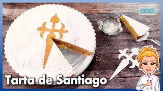 🧡 Receta ORIGINAL de TARTA de SANTIAGO LA AUTÉNTICA 😋 Muy Fácil Rápida y Sin Gluten 👍 [upl. by Marillin]