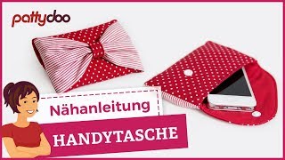 Handytasche selber nähen  pattydoo Nähanleitung [upl. by Terza]