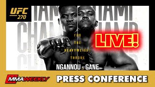 UFC 270 POSTFIGHT PRESS CONFERENCE Francis Ngannou vs Ciryl Gane [upl. by Baecher671]