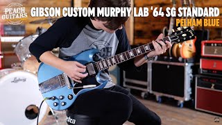 No TalkingJust Tones  Gibson Custom Murphy Lab 1964 SG Standard Pelham Blue  Ultra Light Aged [upl. by Ariella]