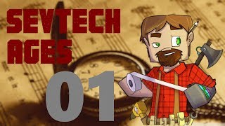 112 Modded MInecraft SevTech Ages Episode 1 Please Help Me [upl. by Tuppeny]