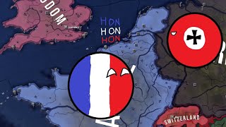 Hoi4 Timelapse What If France Annexed Benelux [upl. by Schellens]