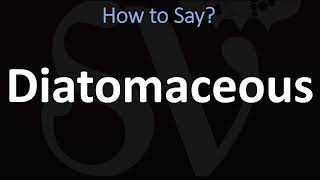 How to Pronounce Diatomaceous CORRECTLY [upl. by Anoet621]