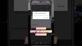 Hikvision Input The Encryption Password hikvision cctv tutorial shorts [upl. by Anaela]