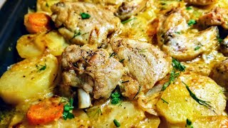 Мясо с картошкой и майонезом в духовке цыганка готовит Картофель с мясом легко Gipsy cuisine [upl. by Gosselin]