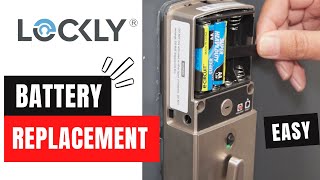 Lockly smart lock battery replacement [upl. by Devora]