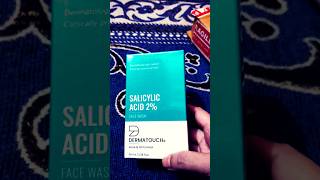 Dermatouch salicylic acid face wash shorts viralvideo dermatologically tested [upl. by Naleag]