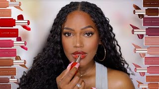 New FENTY BEAUTY FUSSY Gloss Bomb  Dark Skin [upl. by Enimassej588]