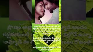 Hi naana  movie  pranam alladi  songlyrics shakthi sree gopalankaalabhairava shortvideo [upl. by Aimo]