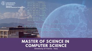 Masters Degree in Computer Science ǀ University of Trento Italy [upl. by Spalding]