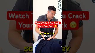 Back Pain GONE 🔥 chiropractor backpain asmr shortsviral [upl. by Eivi]