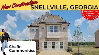 New Homes Gwinnett County  Snellville GA I Crofton Place  Chestnut Floorplan  Chafin Communities [upl. by Gnas]