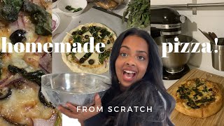 COOK W RAASH How to make the best pizza from scratch [upl. by Anaet873]