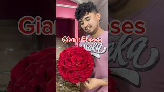 Giant roses floralarrangement diy florist bouquet flowers komi craft handmade flowerbouquet [upl. by Dutch]