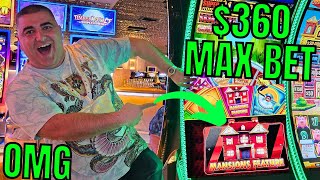 OMG I DID IT😳  360 MAX BET MANSION BONUS On Huff N Even More Puff [upl. by Eelanaj]