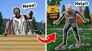 Granny vs Grandpa vs Extreme Obstacle Course  funny horror animation p289 [upl. by Lessard92]