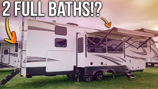 INCREDIBLE 2 FULL BATH RV Perfect for Family Grand Design RV 3950BH [upl. by Elsworth261]