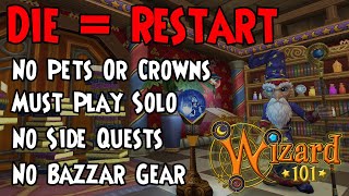 How I Beat The Hardest Wizard101 Challenge Ever Wizard101 Nuzlocke [upl. by Acirehs]