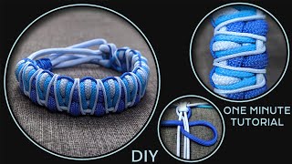 How to Make Paracord Bracelet Tying Half Hitch amp Cobra Knots [upl. by Eybba825]