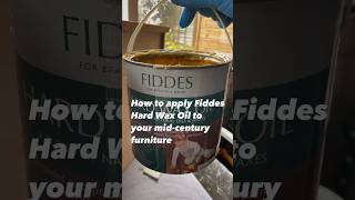 How to apply Hard Wax Oil to your mid century furniture midcenturymodern furniturerestoration [upl. by Hallutama]