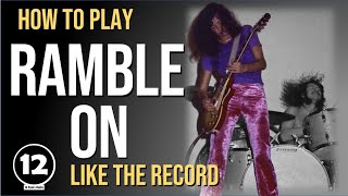 Ramble On  Led Zeppelin  Guitar Lesson [upl. by Randee]