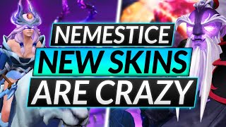 NEW NEMESTICE SKINS ARE CRAZY  2021 BATTLE PASS REVIEW  Dota 2 Guide [upl. by Inava]