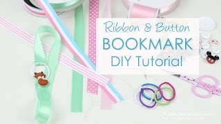 Ribbon Bookmark DIY Tutorial [upl. by Rudie]