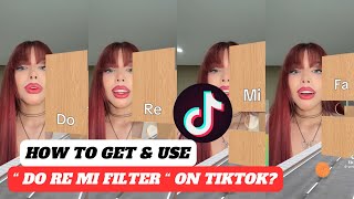 How to get DO RE MI FILTER ON TIKTOK  Perfect Pitch Challenge Filter TIKTOK  DO RE MI CHALLENGE [upl. by Sardse947]