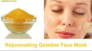 Rejuvenating Gelatine Face Mask Get rid of wrinkles with Gelatine Mask [upl. by Nalaf86]