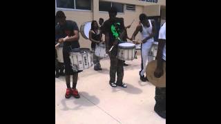 Rickards High Drumline Playing quotRootsquot [upl. by Aniratac841]