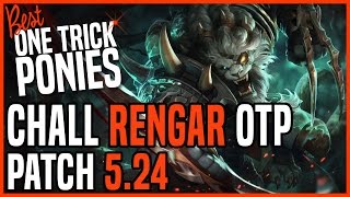 Patch 524 Rengar Jungle OTP  Ranked Challenger EUW 122215 [upl. by Christis360]