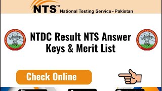 NTDC Answer Keys Held on 28 July  NTS NTDC Result 2024 Date [upl. by Stirling]